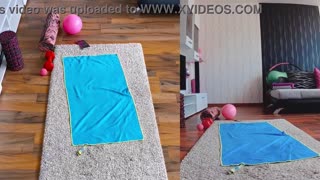 蒸汽双摄会话丰满熟女裸体瑜伽掰开屁股