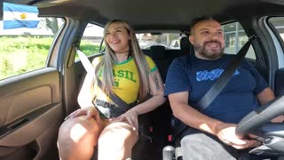 Najlepša trans ženska iz Argentine skoči v avto in raziskuje ulice Buenos Airesa - Babyjazmin 😊