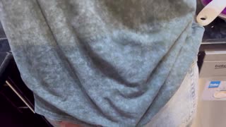 Dormmate girl takes cum in mouth and hair while kitchen's empty 😜