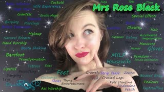 rose black lounges barefoot, her milf toes wiggling with glitter pedicure