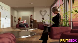 Craving to donate sperm to a busty interracial futanari in sexy outfit? Prime3DX animation