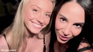 neutral threesome trailer with friends