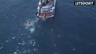 游艇 - 海景船上性爱视频