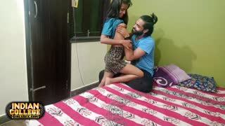 Wow! Juicy 18 Year Old Skinny Desi Girlfriend Gets Rough Fucked By Indian Hunk!