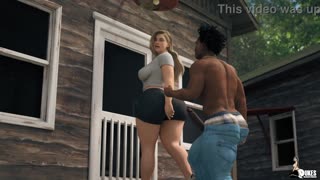 pawg camp counselor lures bbc thug to tent for interracial 3d creampie fun 👀