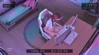 Spying on Busty Hentai Girl Using Hidden Camera (Sims Anime Hentai SFM)