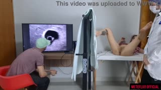 Cuckold drags wife to secret gyno for wild ultrasound exam!