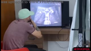 Cuckold drags wife to secret gyno for wild ultrasound exam!