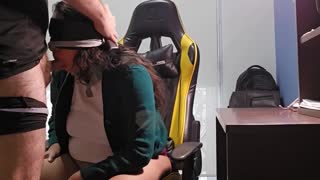 Overflowing with lust as her teacher pounds her lactating body in class