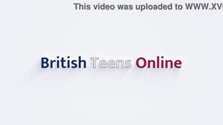 British 18+ Girls in Uniform Race to Mutual Orgasm - Who Bursts First?