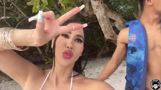 Lil d slaps valerie kay fat ass on jetski part 1!