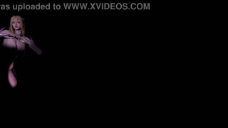 Hej, se to varme 3D blonde DJ'er i vild trio med stor pik! 😍