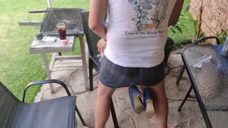 Fuck buddies switch from mutual masturbation to balls deep doggystyle cum on ass