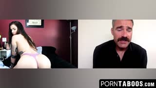 WHOA! Big Tits Inked Keisha Grey Strips Lingerie And RAMS Massive Dildo In Her Pussy!