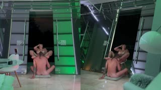 Amateur-Asia-Paar Oral-Kontrast: Muschilecken trifft tiefen Blowjob