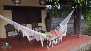 Cuckold wife Mariana Martix fucks friend's boyfriend Duncan Saint till she squirts