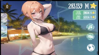 Пружні груди в аніме хентай грі блищать від екстазу