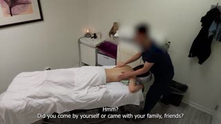 Oh man, this gorgeous Japanese waitress said no no no boyfriend but smiled big after pussy fuck massage