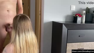 Obsessed Spying on Busty Blonde Neighbor Olivia Bay! Pounding Her Huge Tits Drives Me Wild!