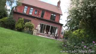 Lady Sonia's Thrilling Piss Release in Sultry Summer Heat