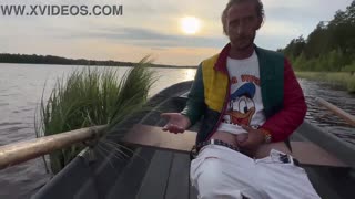 amateur couple's hilarious boat sex on the lake turns wild with tight pussy riding big cock! 😂🚤💦