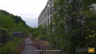 HUNT4K. Russian Brunette Cheats with Stranger for Public Anal Thrill