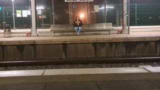 heart racing public train station fuck with stranger outdoors