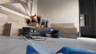 Construction Mason Pounds Bosses Hard Without Removing His Uniform