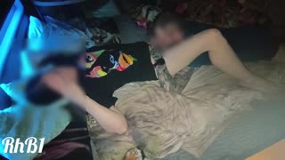 Redhead Milf Wife Moans Through Real Orgasm on Squeaky Lit Hotel Bed Missionary Pussy Licking