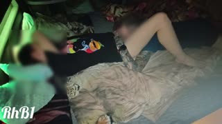 Redhead Milf Wife Moans Through Real Orgasm on Squeaky Lit Hotel Bed Missionary Pussy Licking