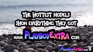 omg, I’m just lovin’ layin’ naked on this beach... Taya Vais, all natural Russian babe!