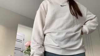 roommate cleans up then gets rough creampie pussy pounding!