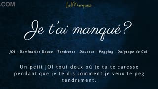 french audio porn joi pegging session asks did you miss me