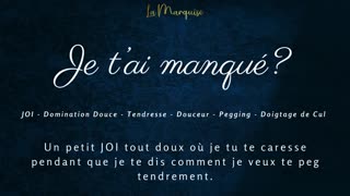 french audio porn joi pegging session asks did you miss me