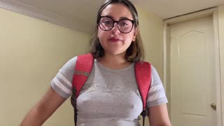 Classmate's cock slips deep and fills me up by accident!