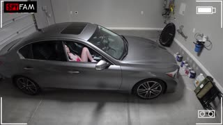 Uhvaćen pastorka puni mršavu brinettu tijesnu pičku creampie-jem