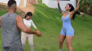 Workout turns into wild pounding with tattooed latina dilan clavijo's perfect ass part 1