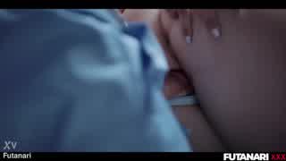 shemale scientist grows futa cock infects lab fucks russian girl creampie