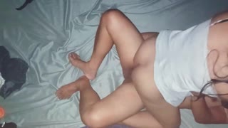 Chubby pregnant Pinay chases anal orgasm in steamy hotel missionary romp part 1