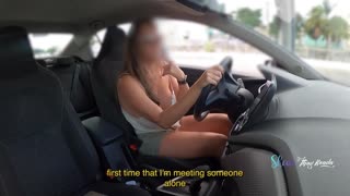 naughty hotwife bares dripping pussy to eager gas station workers