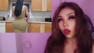 セクシーなラティーナMILFがキッチンで激しく中出しされるPOV