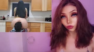 Milf latina panas mendapat creampie di dapur POV