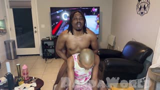 Ebony bald anal slut cleo panda gets her asshole stretched and a little pussy fucking