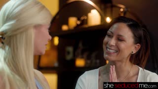 critic turns steamy in sheseducedme lesbian massage seduction