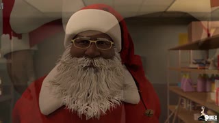 زن چاق شفت عظیم سانتا رو در عمل وحشی می‌گیره