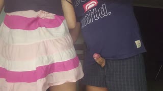 i can't believe that 18 year old got accidental sex from kinky pussy rub and cumshot