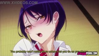 Sexy student bangs her classmate's thick shaft in wild hentai action