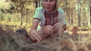 ethnic mari fairy tale the magic mushroom makes you happy