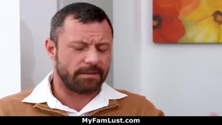 detailed threesome action ends with nate unloading on faces and tits