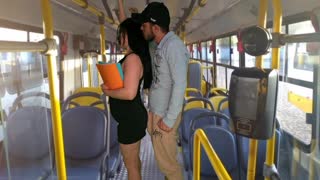 Student Gets Wildly Fucked on a Public Bus in Broad Daylight!